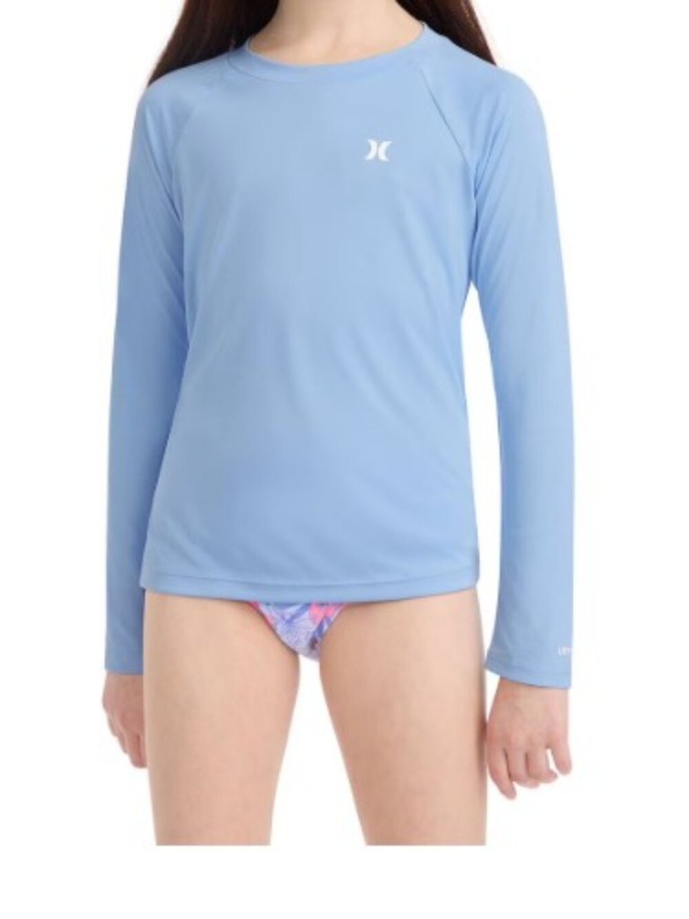 New! Hurley Girls Long Sleeve UPF long sleeve swim top